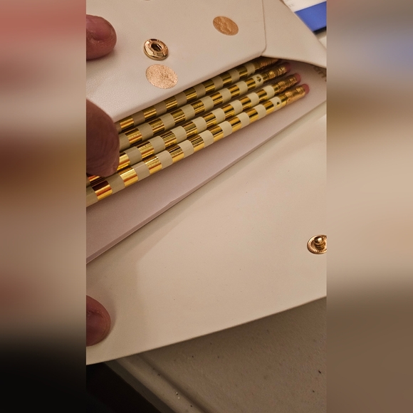 Kate Spade Gold And White Stationary Set - Picture 5 of 9